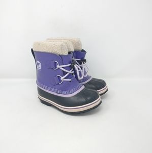 Sorel Kids Purple and Black Snow Boots